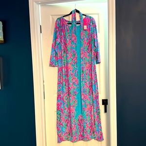 NWT Lilly Pulitzer XL midi dress in Seaweed Samba
